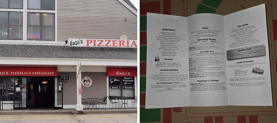 Enzo's Pizzeria & Restaurant Menu