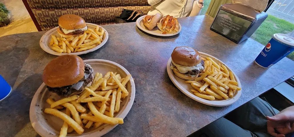 Cheese Burger and Buffalo Chicken Sandwichs
